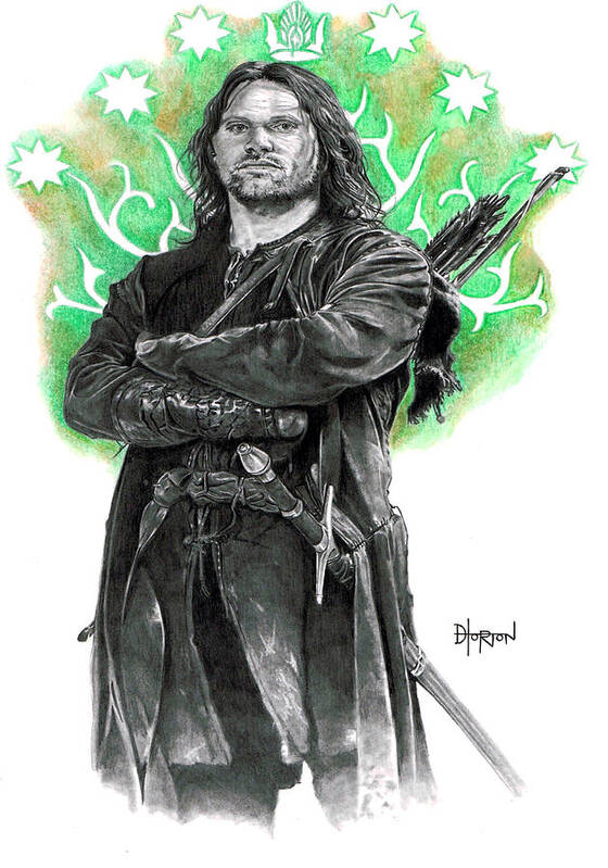 Aragorn  Portrait Drawing Fan Art  Ryan King Art