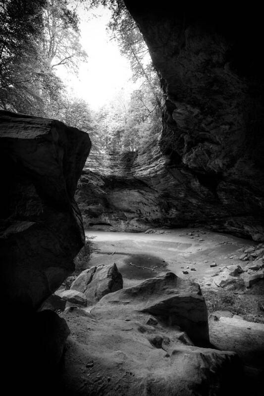 Ash Cave Art Print featuring the photograph Ash Cave Hocking Hills by Alan Raasch