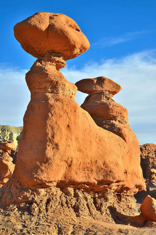 Goblin Valley State Park Art Print featuring the photograph Attached at the Hip by Ray Mathis