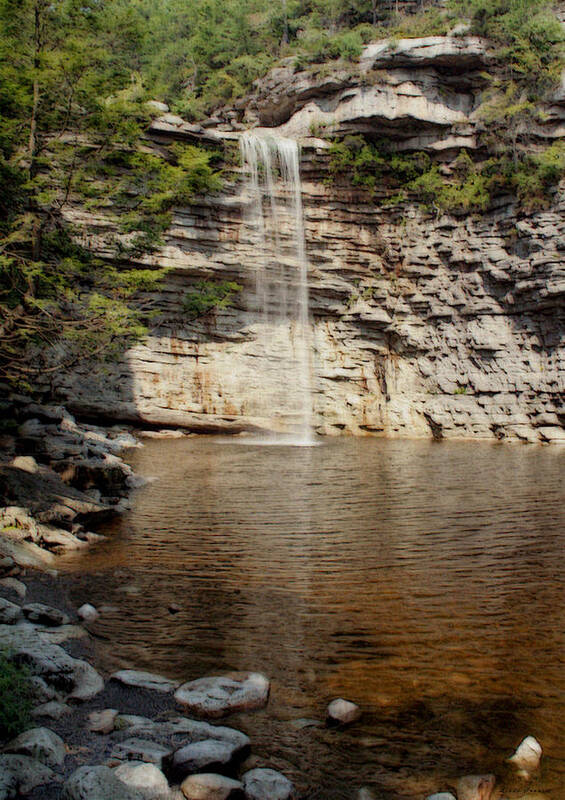 Nature Art Print featuring the photograph Awosting Falls by Linda Sannuti