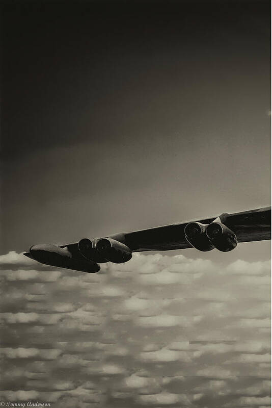 Boeing B-52 Stratofortress Art Print featuring the photograph B-52 Stratofortress Triptych - 1 by Tommy Anderson