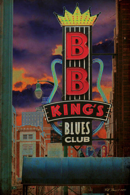 Bb King Art Print featuring the photograph B B King's Blues Club by Bill Jonas