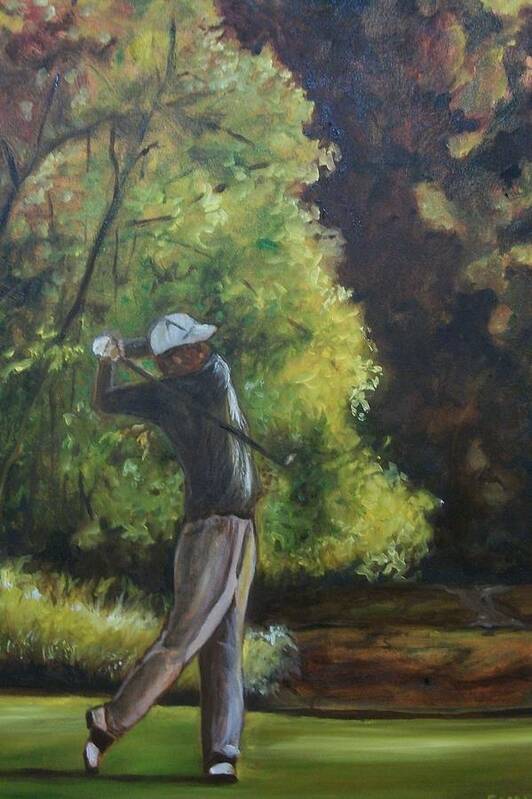 Emery Franklin Pga Art Print featuring the painting Back To Basics by Emery Franklin