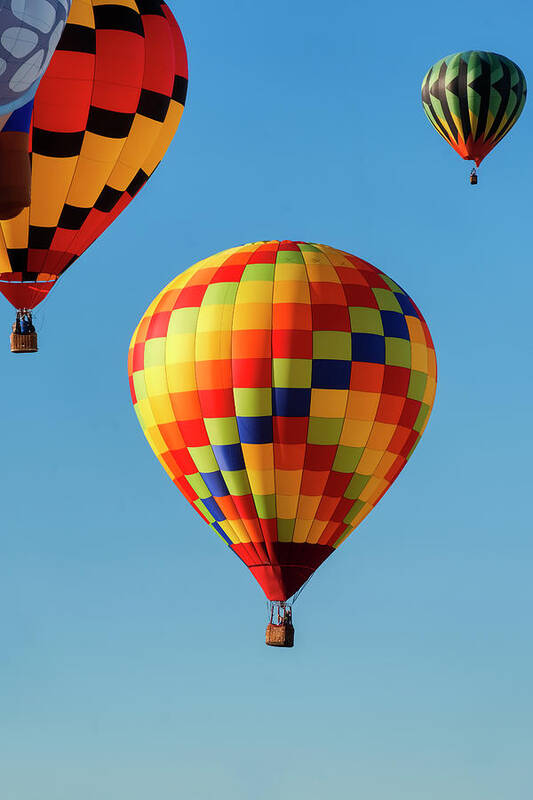 Albuquerque New Mexico Art Print featuring the photograph Balloon Fest by Tom Singleton