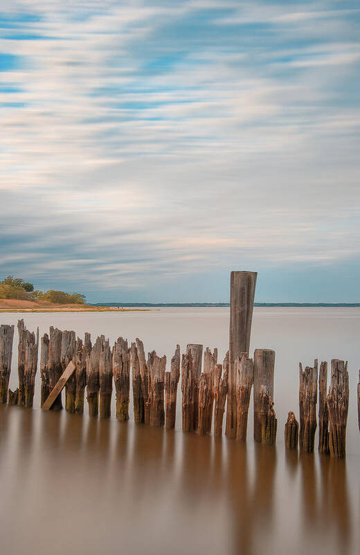Keyport Art Print featuring the photograph Beautiful Aging Pilings In Keyport by Gary Slawsky