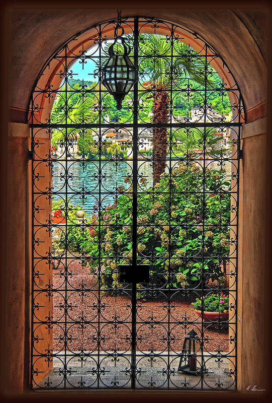 Wrought-iron Art Print featuring the photograph Behind the Wrought-Iron Door by Hanny Heim