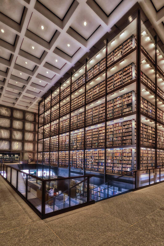 Yale University Library Art Print featuring the photograph Beinecke Rare Book and Manuscript Library by Susan Candelario