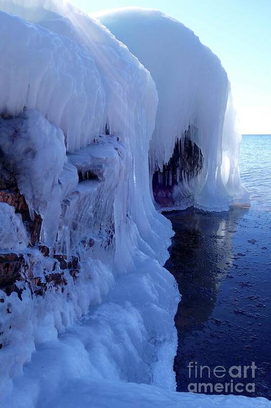 Lake Superior Art Print featuring the photograph Belled Ice by Sandra Updyke