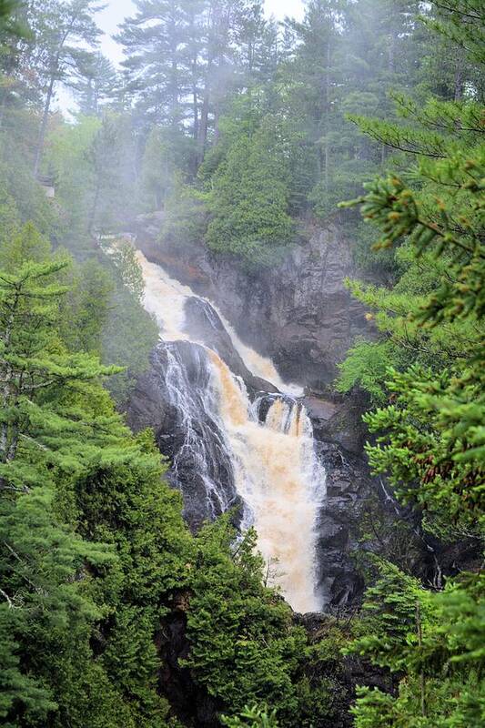 Nature Art Print featuring the photograph Big Manitou Falls 3 by Bonfire Photography