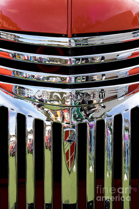 Chrome Art Print featuring the photograph Chevrolet Grille 04 by Rick Piper Photography