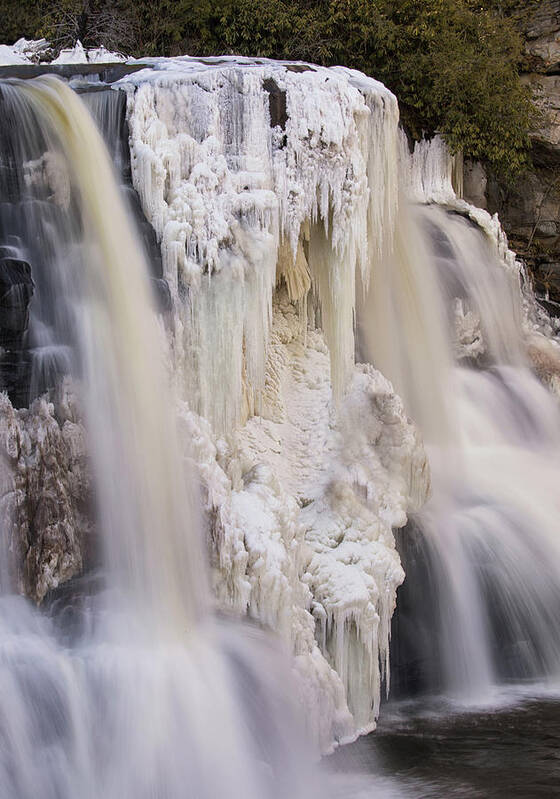 Waterfall Art Print featuring the photograph Blackwater Winter Portrait by Art Cole