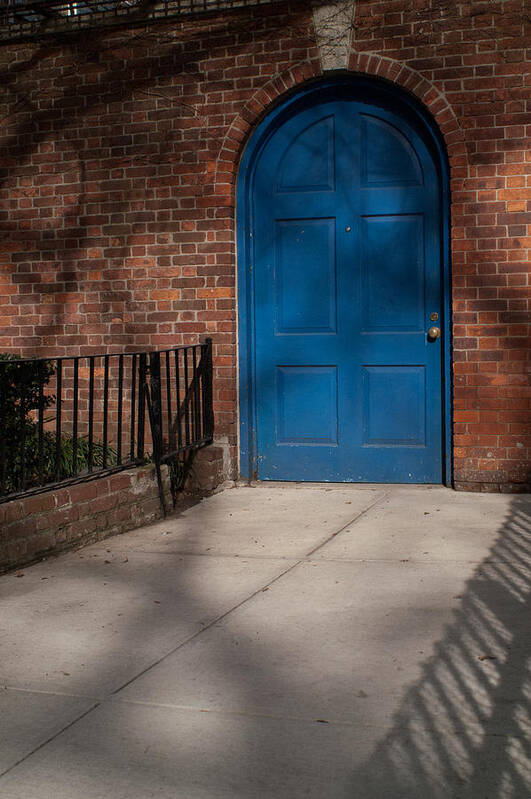 Door Art Print featuring the photograph Blue door by Henri Irizarri