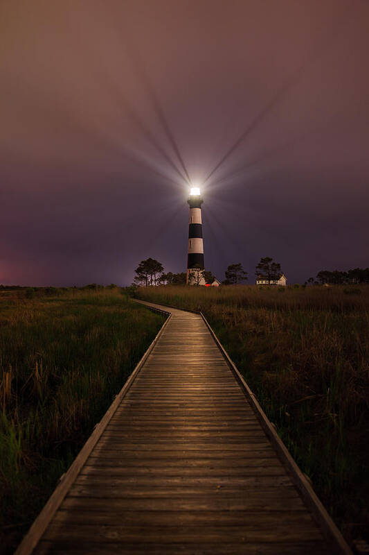 Lighthouse Art Print featuring the photograph Bodie Lighthouse by Dennis Sprinkle