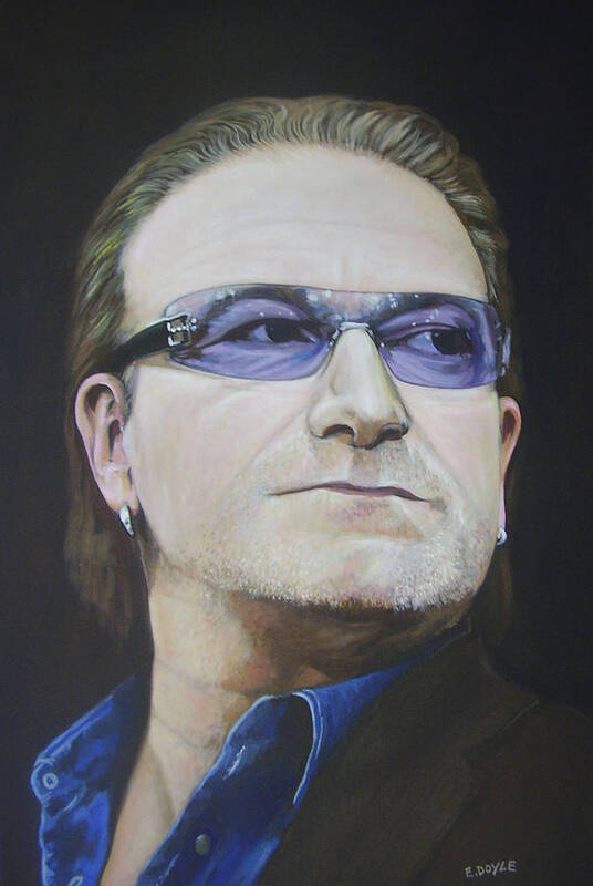 Bono Art Print featuring the painting Bono by Eamon Doyle