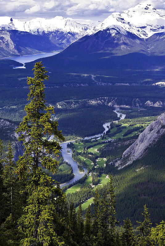 Bow River Valley Art Print featuring the photograph Bow River Valley Overlook by Paul Riedinger