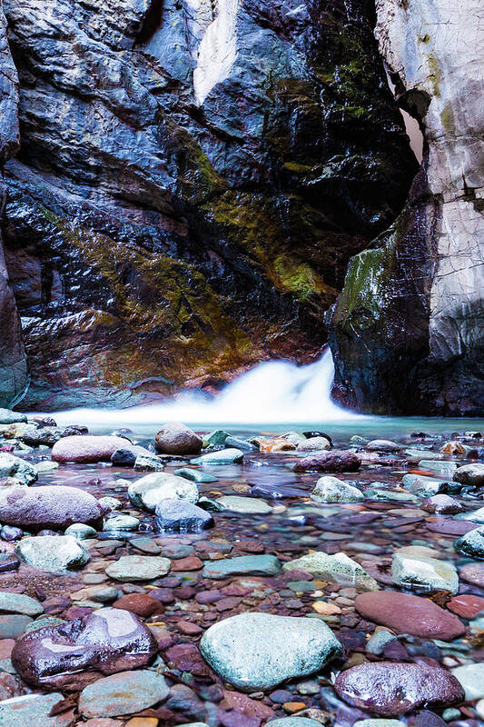 Box Canyon Art Print featuring the photograph Box Canyon Thunder P by Joe Kopp