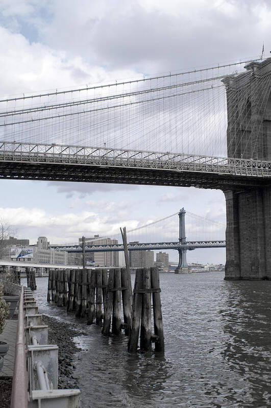 River Art Print featuring the photograph Brooklyn Bridge II by Henri Irizarri