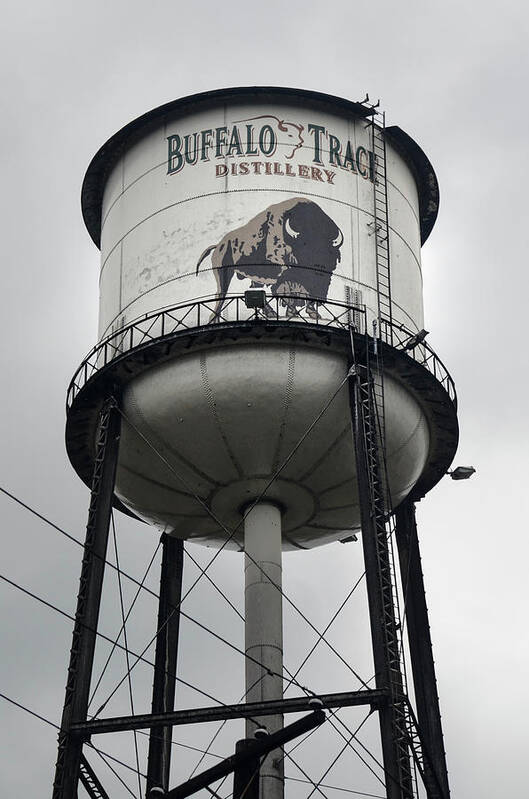 Bourbon Trail Art Print featuring the photograph Buffalo Trace Distillery Water Tower by Deb Barchus