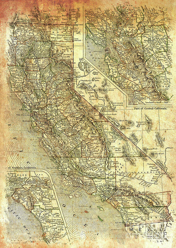 California Art Print featuring the photograph California 1895 by Steven Parker