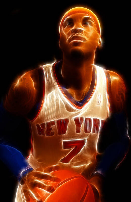 Carmelo Anthony USA basketball team, neon lights, basketball stars, NBA,  Anthony, HD wallpaper