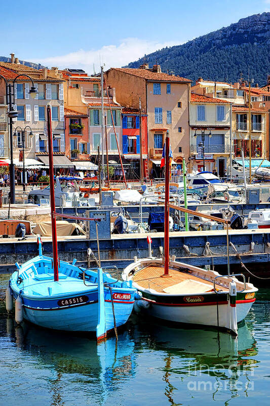 Cassis Art Print featuring the photograph Cassis Harbor by Olivier Le Queinec