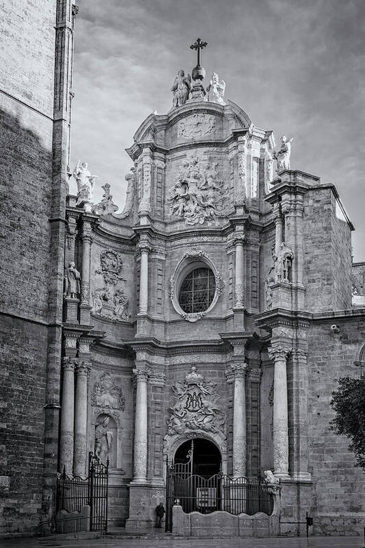 Joan Carroll Art Print featuring the photograph Cathedral Valencia Spain by Joan Carroll