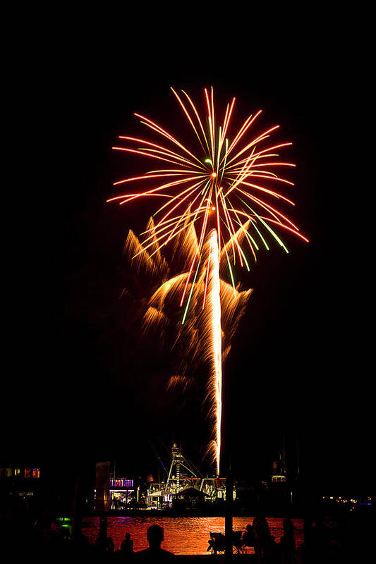 Fireworks Art Print featuring the photograph Celebration Fireworks by Bill Barber