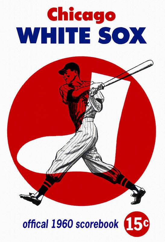 Chicago White Sox Art Print featuring the painting Chicago White Sox 1960 Scorebook by Big 88 Artworks