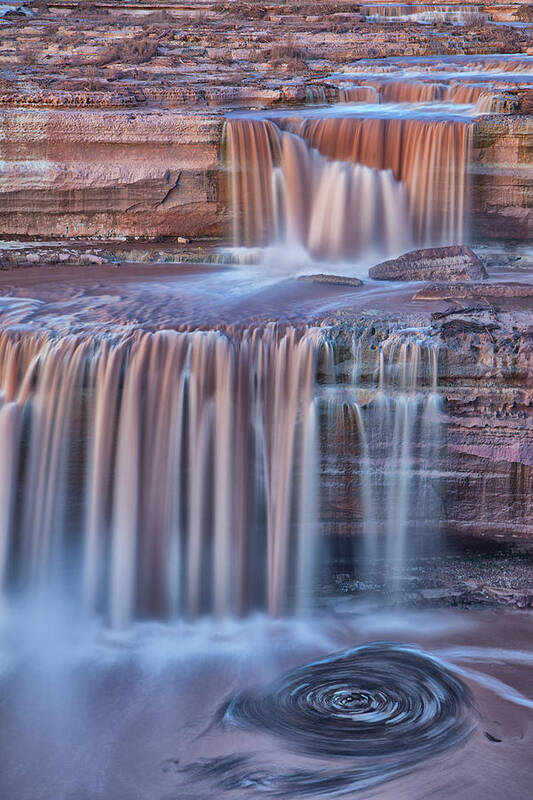 Grand Falls Art Print featuring the photograph Chocolate Swirls by Tom Kelly