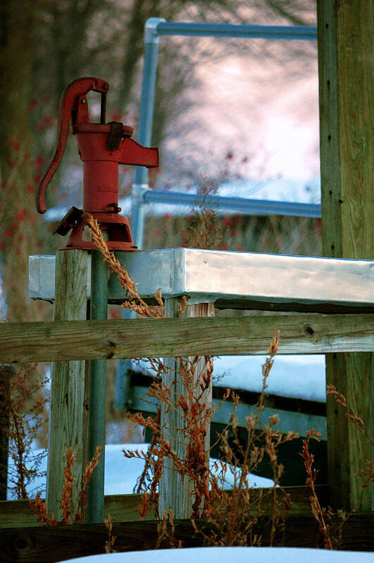 Well Art Print featuring the photograph Cleaning Station Pump by Jame Hayes