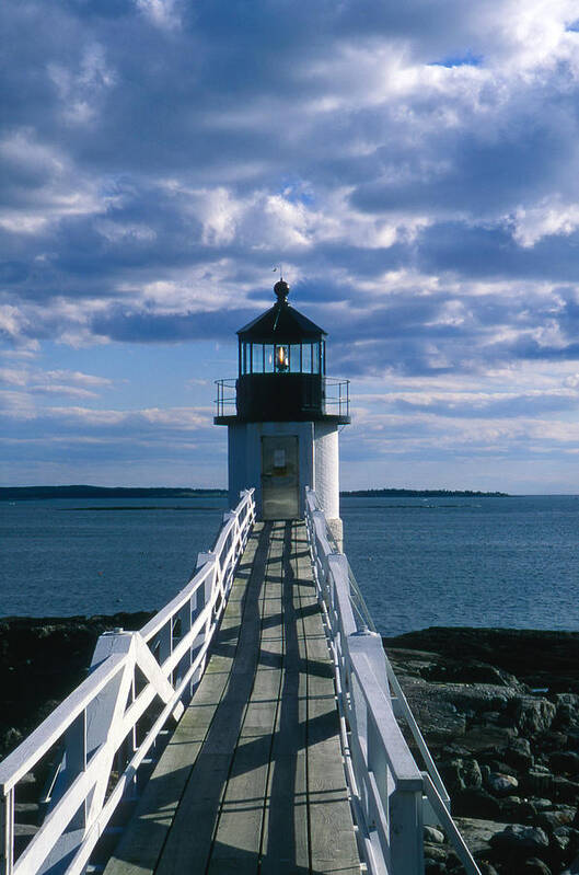 Landscape Lighthouse New England Marshall Point Light Port Clyde Art Print featuring the photograph Cnrh0603 by Henry Butz