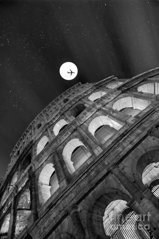 Colosseo Art Print featuring the photograph Colosseum Panorama by Stefano Senise