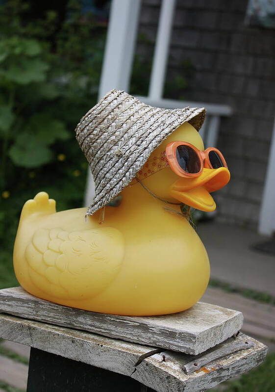 Rubber Ducky Art Print featuring the photograph Cool Ducky by Becca Wilcox