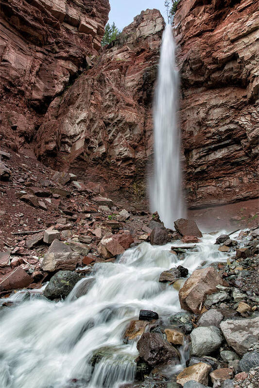 Waterfall Art Print featuring the photograph Cornet Falls In Spring by Denise Bush