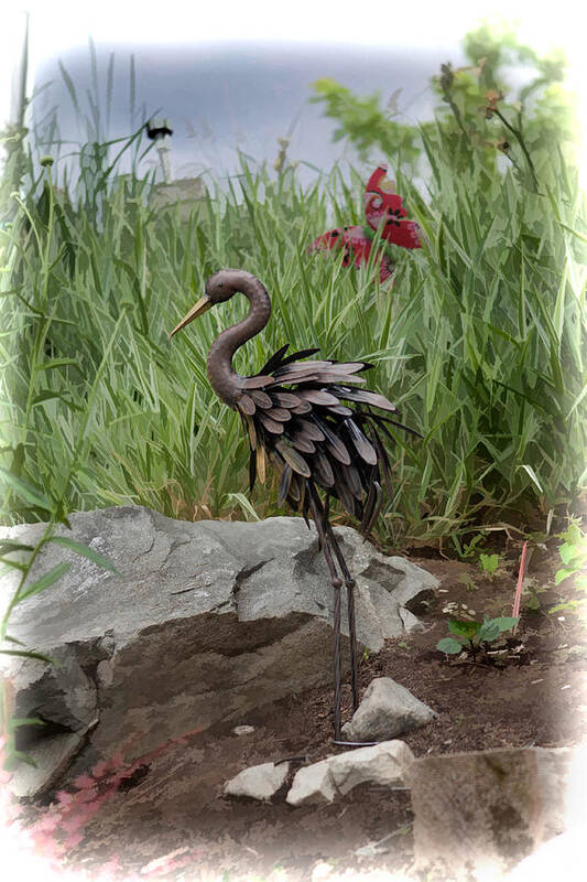 Outside Art Print featuring the photograph Crane by Cherie Duran