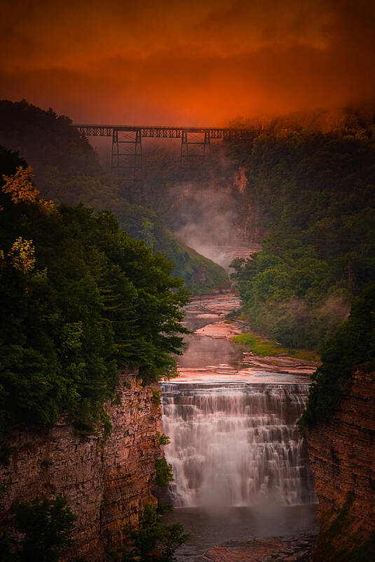 Letchworth Art Print featuring the photograph Dawn Inspiration by Neil Shapiro
