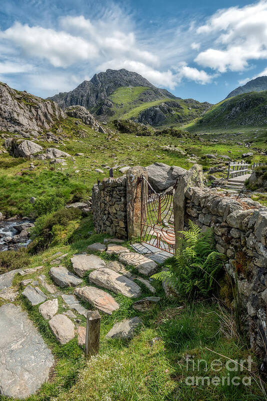 Tryfan Mountain Art Print featuring the photograph Decorative Iron Gate by Adrian Evans