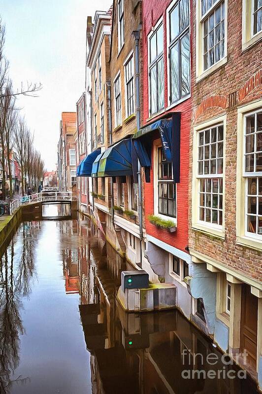 Delft Art Print featuring the photograph Delft Colors by Eva Lechner