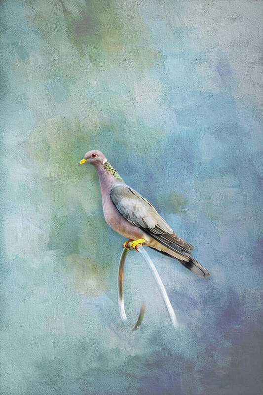 Photography Art Print featuring the digital art Delicate, Elegant Bird - Vertical by Terry Davis