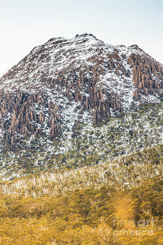 Winter Art Print featuring the photograph Detail on a Australian snow covered mountain by Jorgo Photography