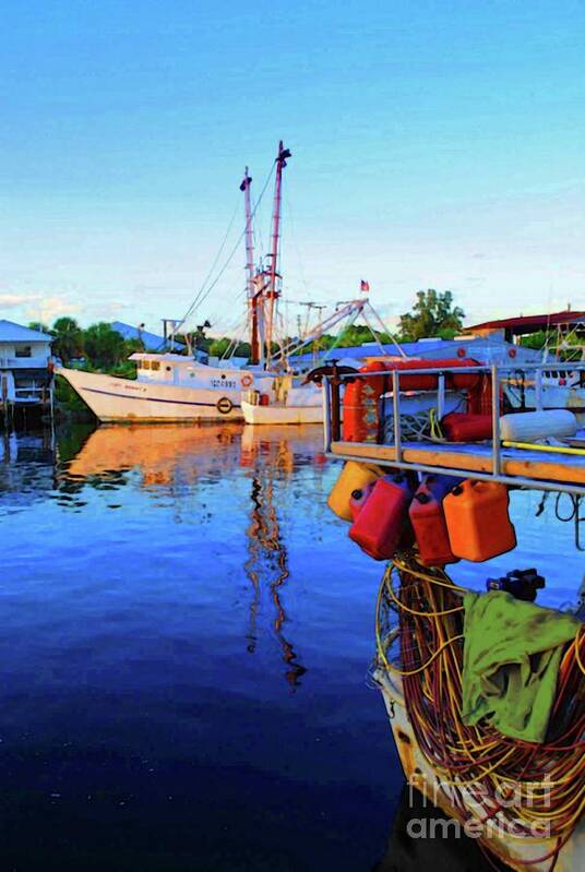 Boat Art Print featuring the photograph Dock of Color by Jost Houk