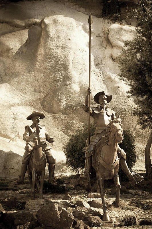 Don Quixote Art Print featuring the photograph Don Quixote of La Mancha by Tatiana Travelways