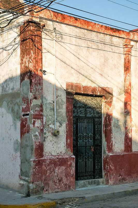 Door Art Print featuring the photograph Door and Shadows by Jurgen Lorenzen