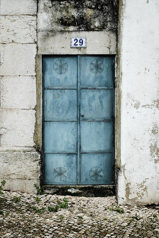 Blue Gate Art Print featuring the photograph Door No 29 by Marco Oliveira