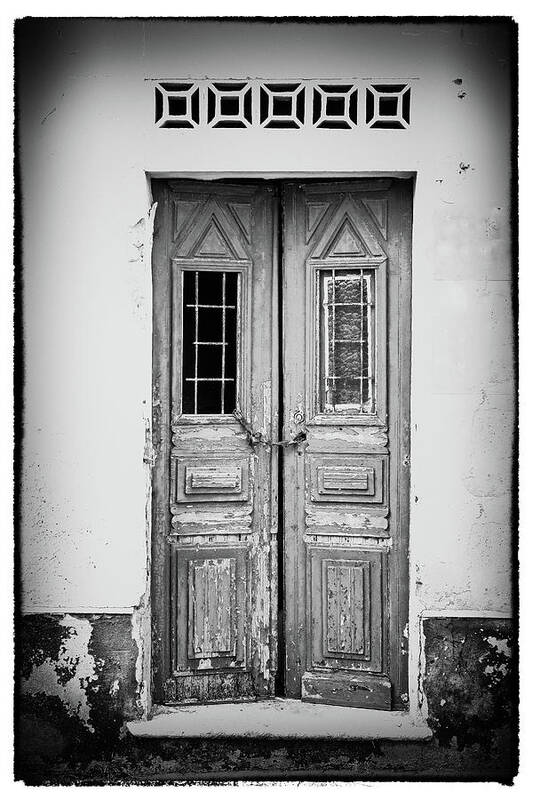 Doors Art Print featuring the photograph Doors Monochrome by Jeff Townsend