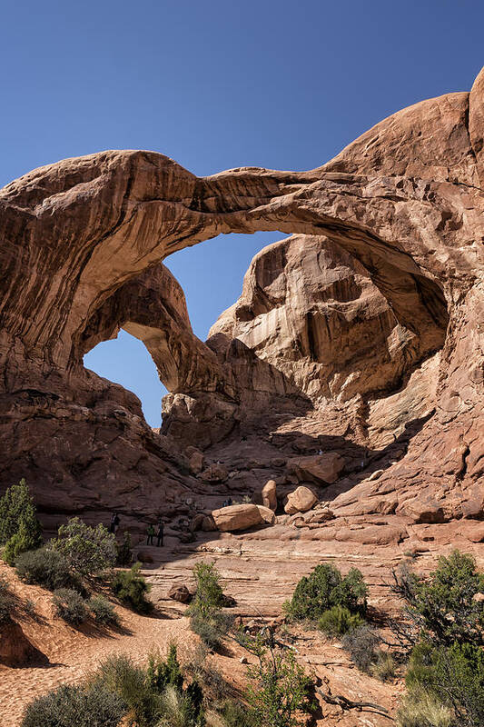 Double Arch Art Print featuring the photograph Double Arch - Vertical by Belinda Greb