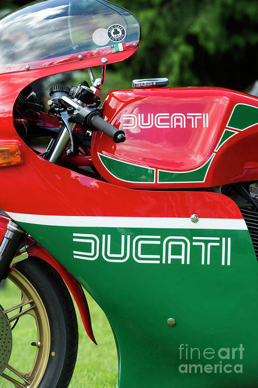 Ducati Art Print featuring the photograph Ducati 900 Mike Hailwood Replica by Tim Gainey