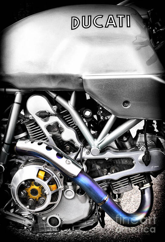 Ducati Paulsmart 1000 Le Art Print featuring the photograph Ducati PS1000LE Engine by Tim Gainey