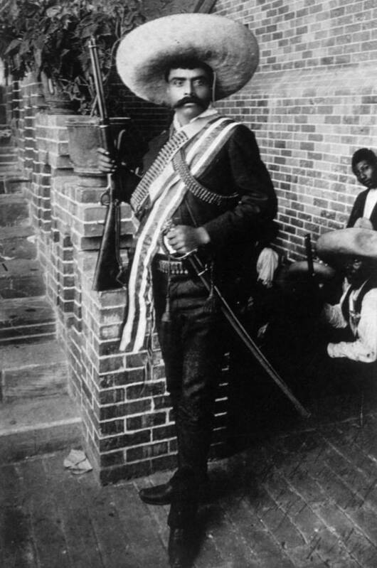 Ammo Belt Art Print featuring the photograph Emiliano Zapata Ca. 1879-1919, Mexican by Everett