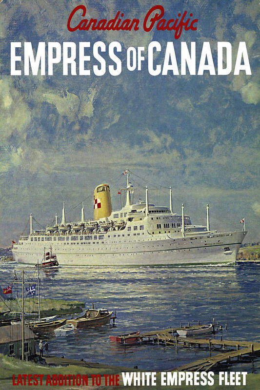 Empress Of Canada Art Print featuring the photograph Empress Of Canada 1961 by Andrew Fare
